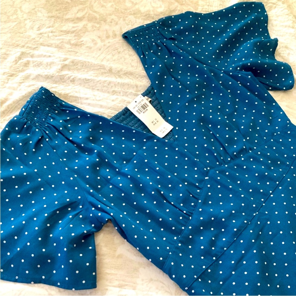 Abercrombie Blue Polka Dot Dress